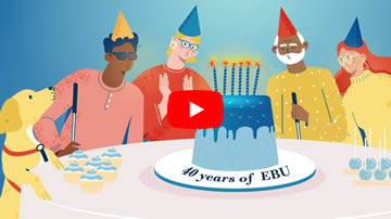 freeze frame of EBU video